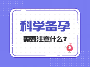 科学备孕需要注意什么